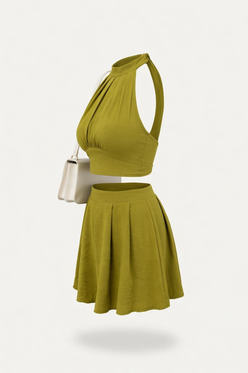 Halter Co-ord Set — side view