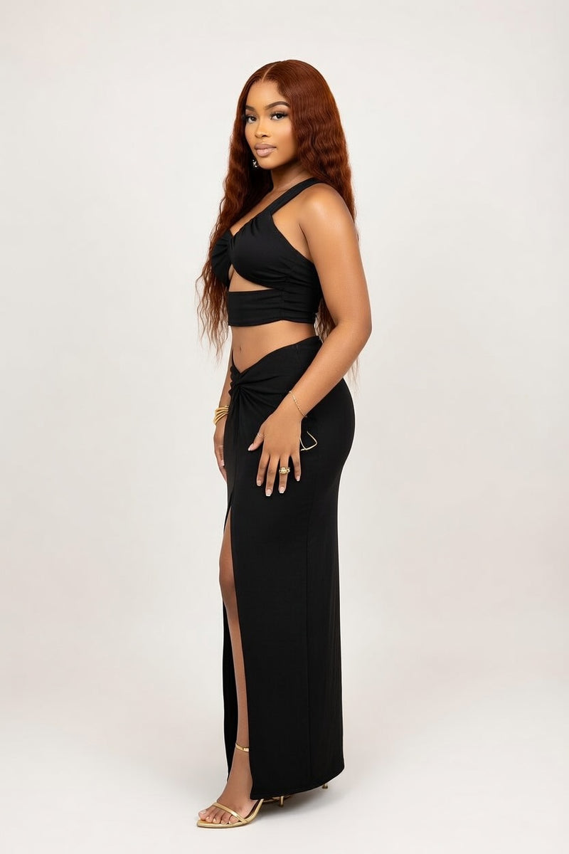Off-Shoulder Cut-Out Co-Ord Set — side view