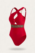 One-Shoulder Cut-Out Swimsuit — side view