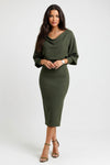 Batwing Knit Dress