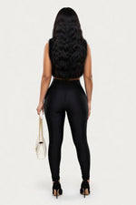 Halterneck Backless Co-ord Set — back view