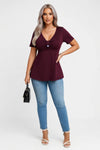 V-Neck Brushed Tee
