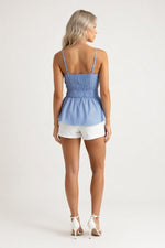 Striped Halter Cami — back view