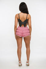 Halter Diamante Top — back view