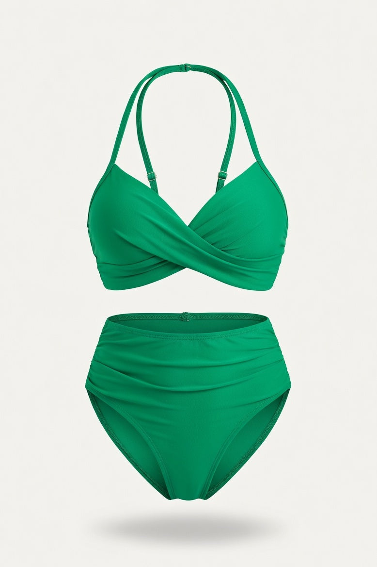 Structured Bikini Set — Grass Green
