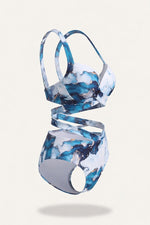 Printed High Waist Bikini Set — side view