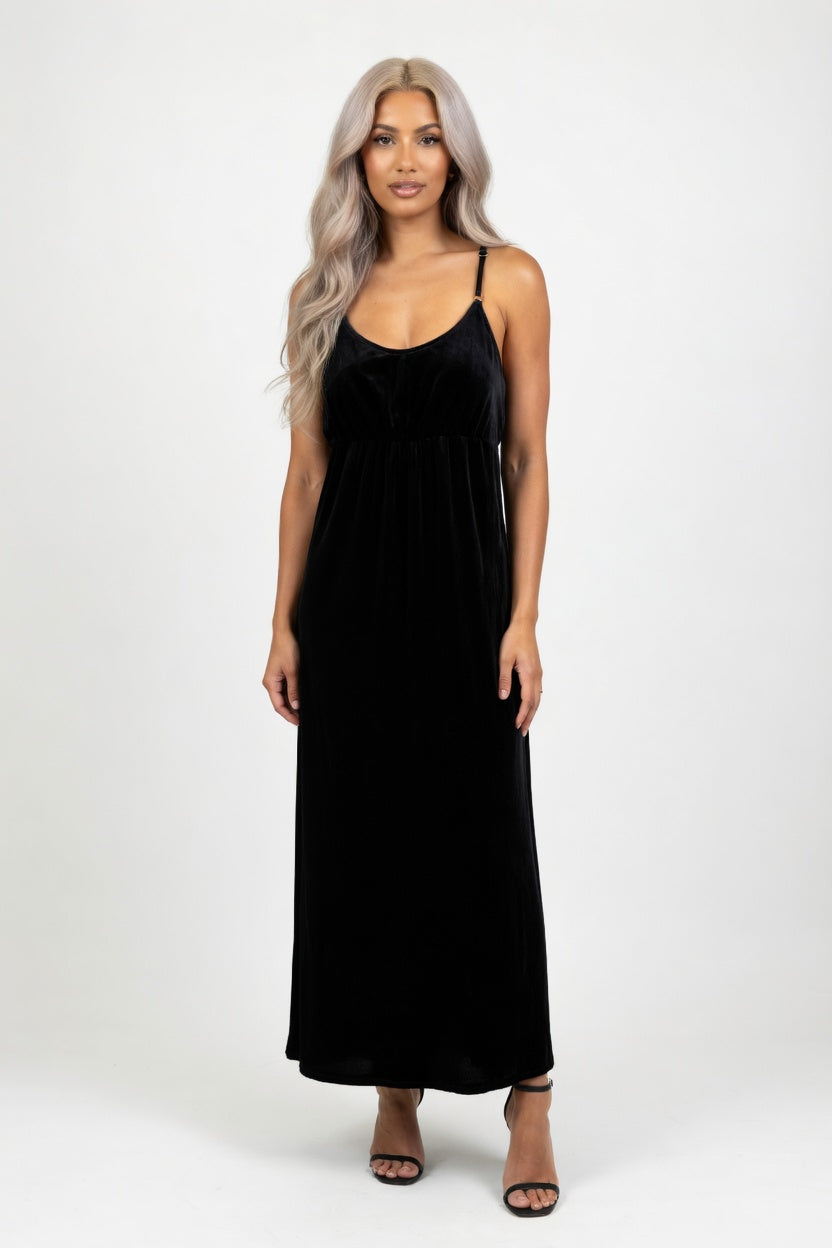 Backless Stretch Dress — front view