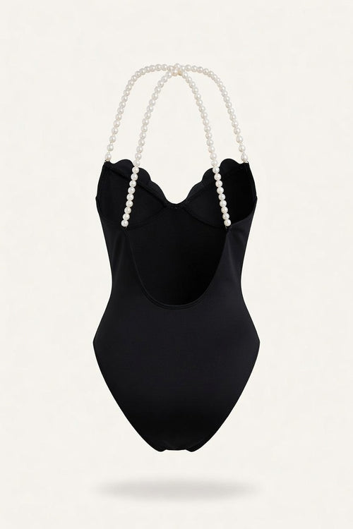 Shell Cup One-Piece Swimsuit — back view