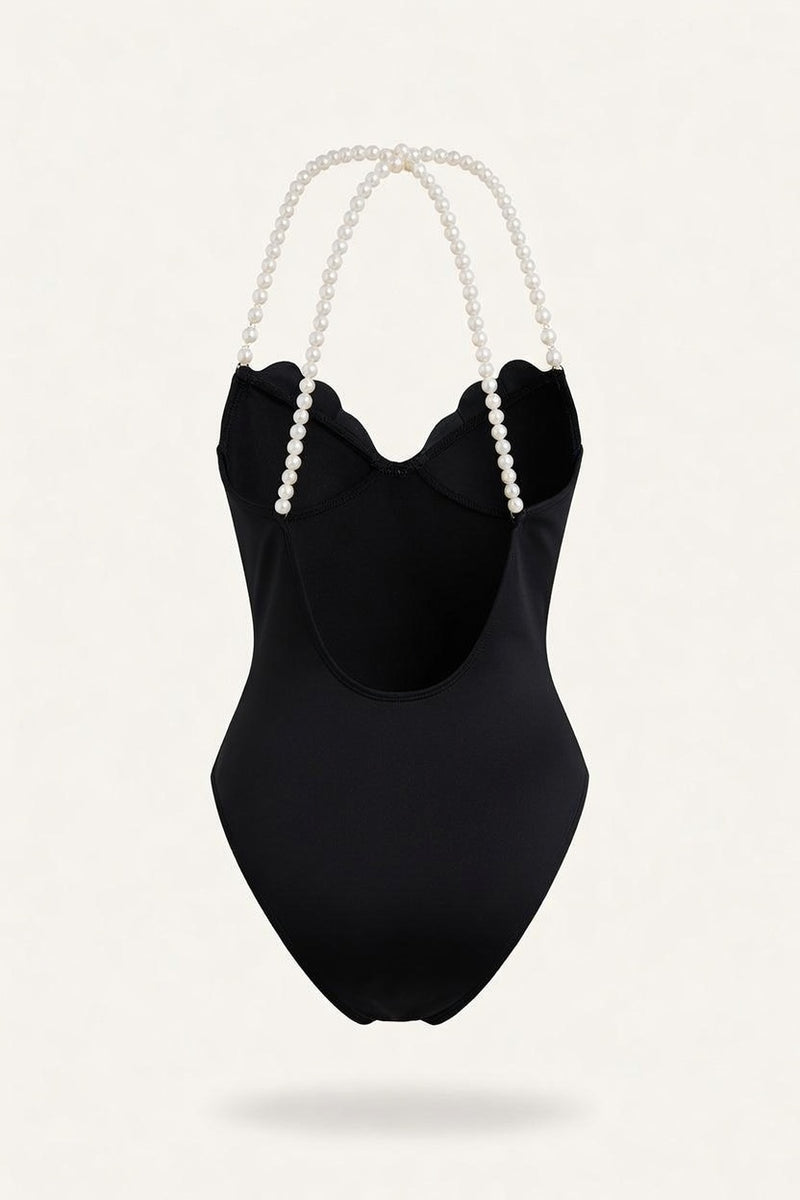 Shell Cup One-Piece Swimsuit — back view
