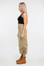 Denim Work Skirt — side view