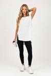 Ribbed Cotton Sleeveless Tank