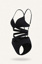 High Waist Strappy Bikini Set — side view