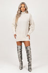 Raglan Sleeve Sweater Dress