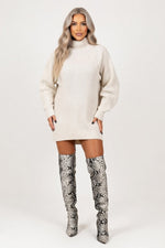 Raglan Sleeve Sweater Dress — front view