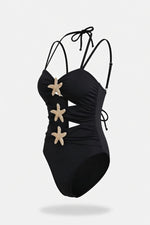 Metal Star One-Piece Swimsuit — side view