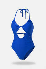 Sculpting One-Piece Swimsuit — Blue
