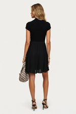 Pleated Midi Dress — back view