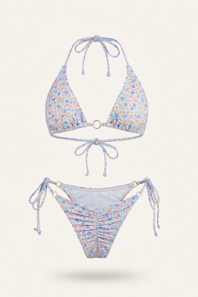 Triangle Bikini Set — Floral Print