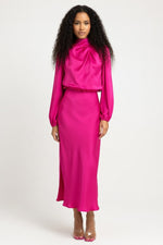 Draped Halter Dress — GQTG148