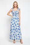 Printed Halter Maxi Dress