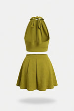 Halter Co-ord Set — back view