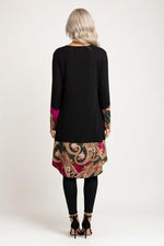 Printed Midi Dress — back view