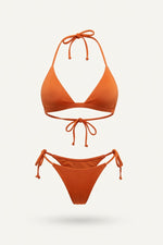 Solid Two-Piece Bikini — Orange
