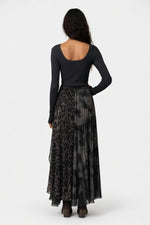 Leopard Print Swing Dress — back view