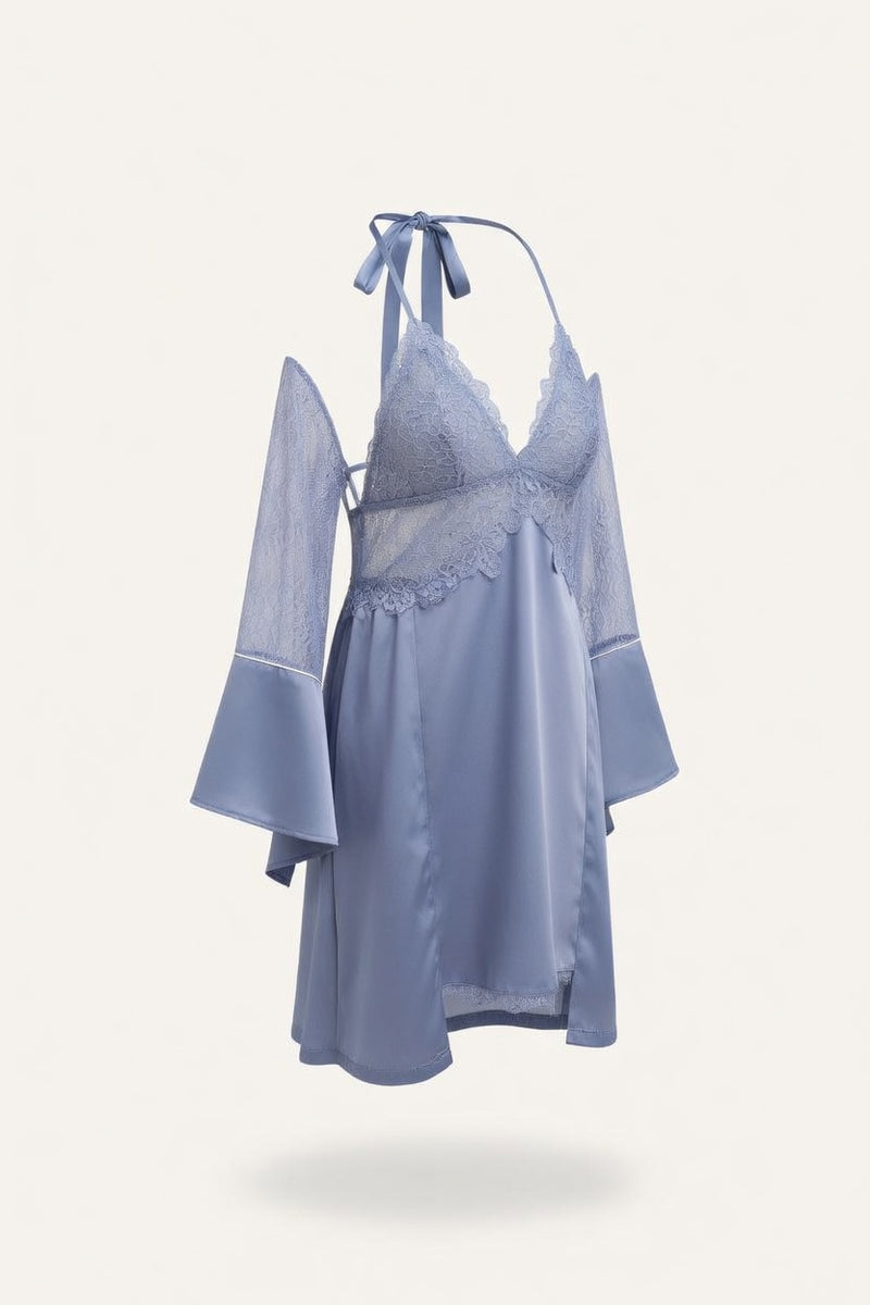 Lace Satin Cami Set — side view