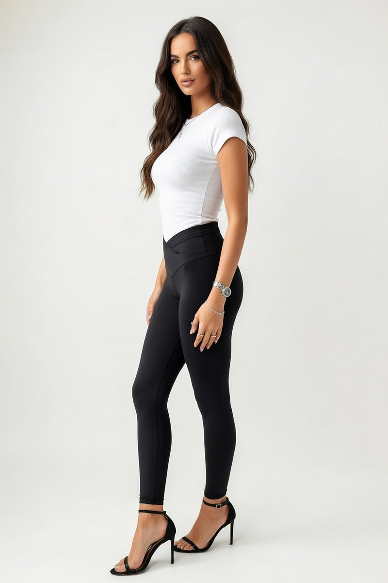 Ribbed Off-Shoulder Top — side view