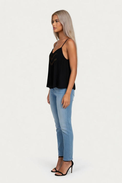 Lace Halter Top — side view