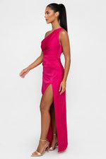 Satin Slip Dress — side view