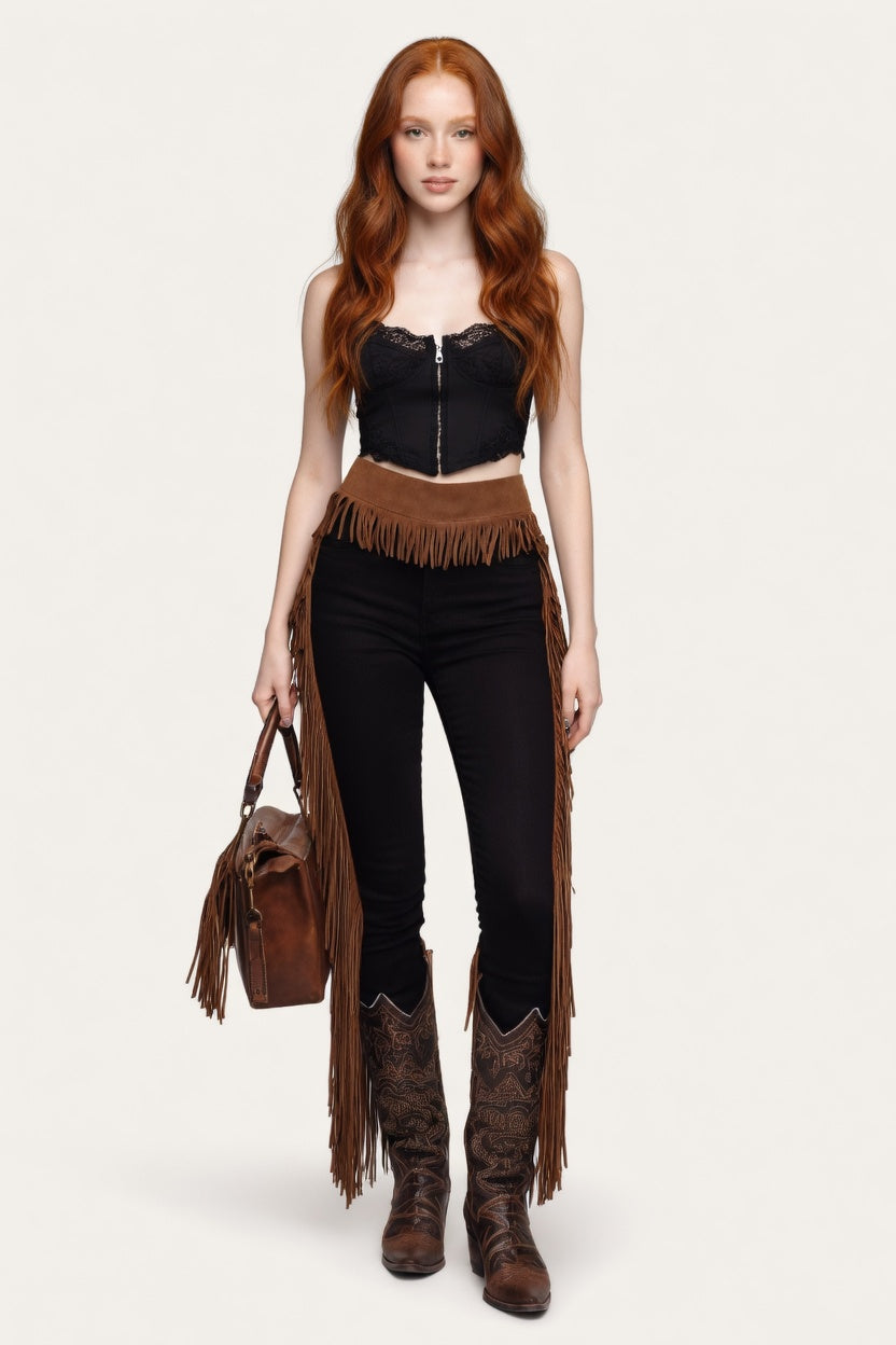 Tassel Casual Trousers — front view