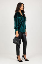 Loose Button Cardigan — side view