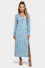 Polka Dot Midi Dress — front view