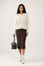Slit Knit Skirt — Turmeric