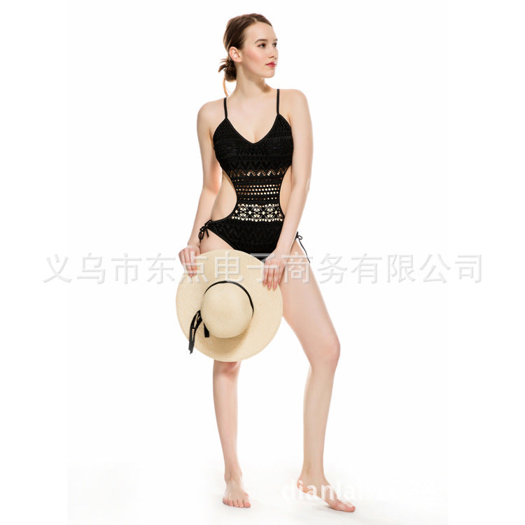 Lace Cut-Out One-Piece Swimsuit — Image 3