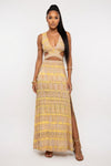 V-Neck Bodycon Dress