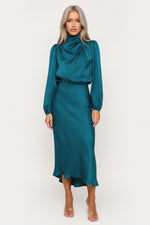 Draped Halter Dress — GQTG096