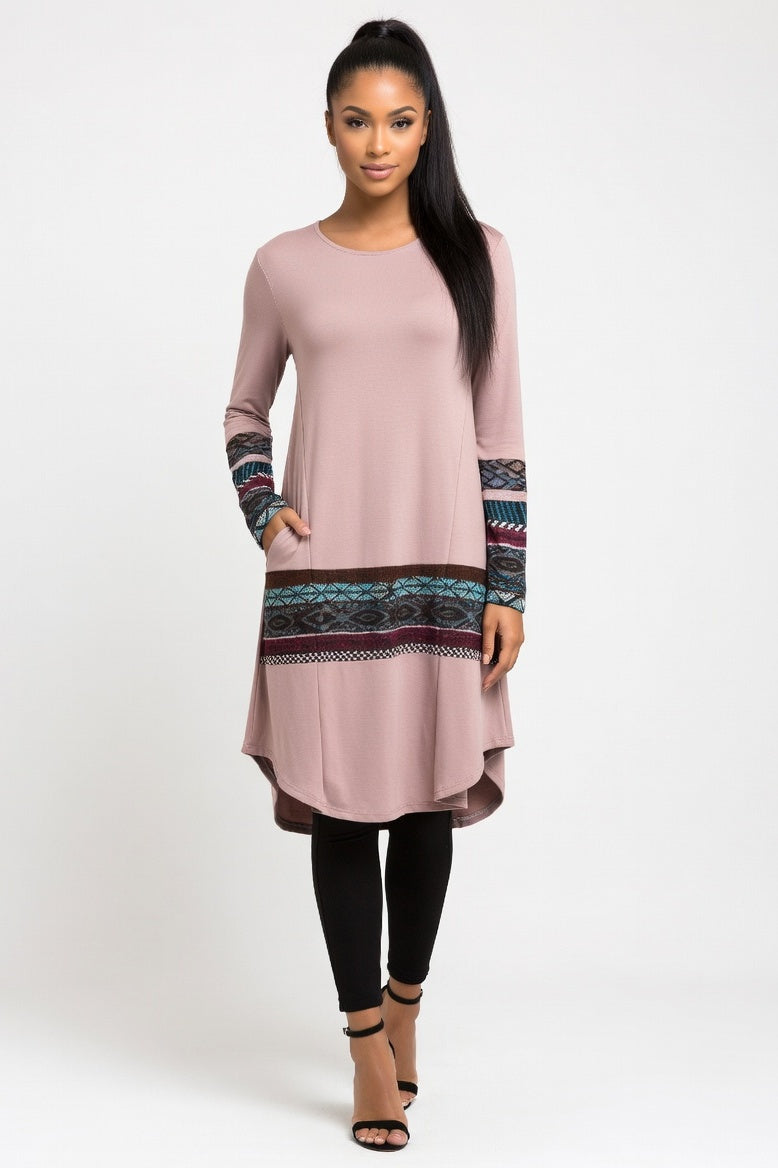 Printed Midi Dress — Lotus