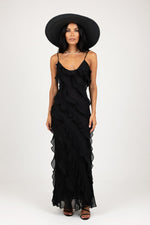 Halter Backless Dress — Black