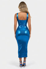 Halter Mini Dress — back view