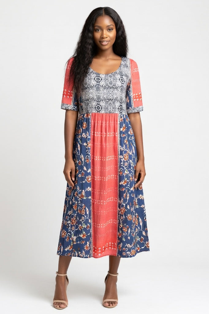 Printed Maxi Dress — Placement Print 4