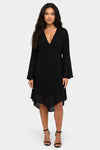Chiffon Trumpet Sleeve Cardigan