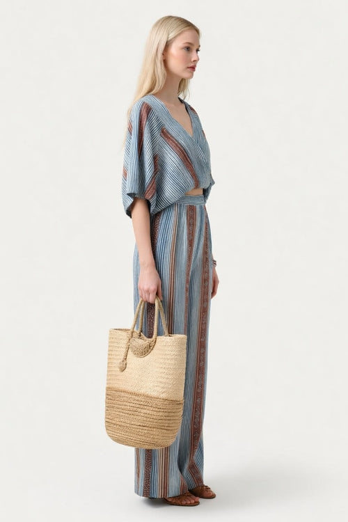 Striped Co-ord Set — side view