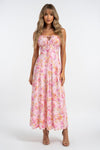 Printed Halter Maxi Dress