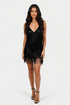 Sequin Halter Mini Dress