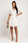 Pleated Check Mini Skirt