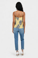 Printed Halter Top — back view