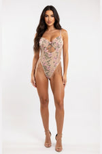 Butterfly Embroidered Jumpsuit — Pink